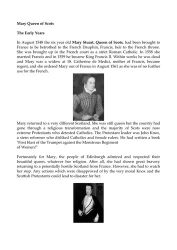 Mary, Queen of Scots summary .